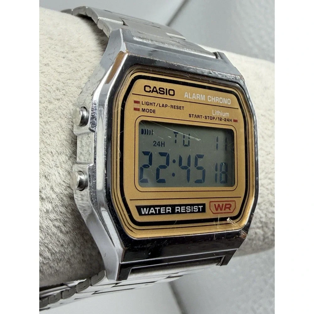 Casio A158WE New Battery Mens Watch 33MM 7.75